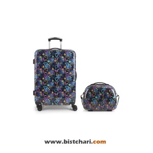 چمدان مسافرتی ست 2 تایی طرح دار M و T مدل Tizas برند گابل Gabol