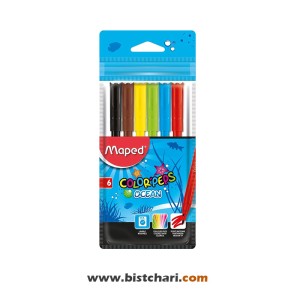 ماژیک 6 رنگ مدل Color'peps ocean برند مپد Maped