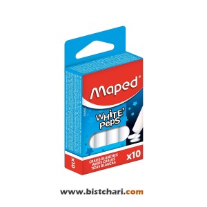 گچ سفید تخته سیاه 10 تایی برند مپد Maped