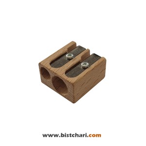 تراش بدنه چوبی دو سوراخ مدل Sharpener from Beech Wood برند ام پلاس آر M+R