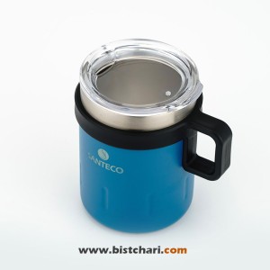 ماگ دوجداره دسته دار 350 میلی لیتر مدل Kemi برند سانتکو Santeco