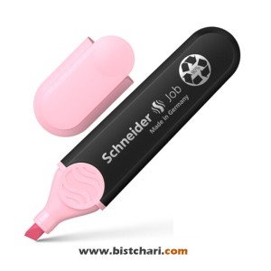 ماژیک هایلایتر رنگ صورتی پاستلی مدل Job برند اشنایدر Schneider