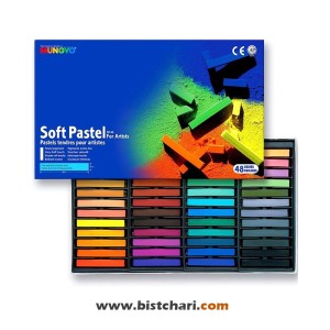 پاستل گچی 48 رنگ مدل Pastel tenders pour artistes برند مانگیو Mungyo
