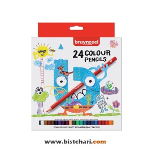 مداد رنگی 24 رنگ برند برونزیل Bruynzeel