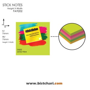 استیک نوت (کاغذ چسب دار) مدل FA9202 برند اسکول فنز Schoolfans