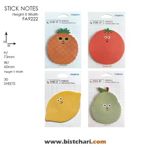 استیک نوت (کاغذ چسب دار) مدل FA9222 برند اسکول فنز Schoolfans