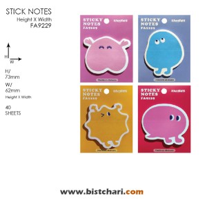 استیک نوت (کاغذ چسب دار) مدل FA9229 برند اسکول فنز Schoolfans