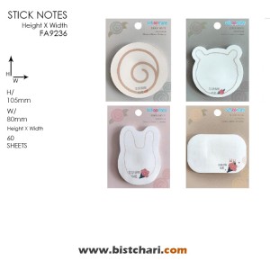 استیک نوت (کاغذ چسب دار) مدل FA9236 برند اسکول فنز Schoolfans