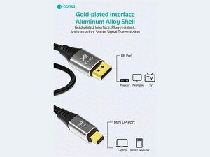 کابل تبدیل مینی دیسپلی پورت به دیسپلی پورت 2 متری کوتتسی Coteetci Mini DP To DP Display HD Cable 87401