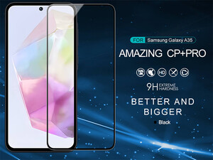 قیمت محافظ صفحه نمایش شیشه ای سامسونگ آ35 نیلکین Amazing CP+ Pro tempered glass