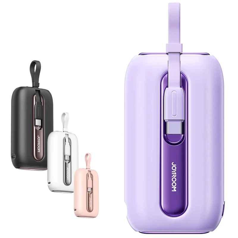 مینی پاوربانک 10000 لایتنینگ و تایپ‌سی 22.5 وات جویروم JR-L012