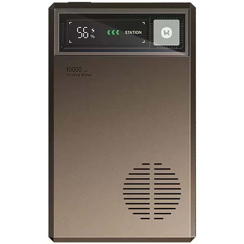 پاوربانک مگ‌سیف وایرلس 15 وات 10000 یو‌اس‌بی و تایپ‌سی 20 وات با طراحی رترو راک PBW117-B