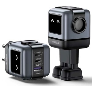 فروش خرید شارژر دیواری یو اس بی و تایپ‌سی 65 وات گرین