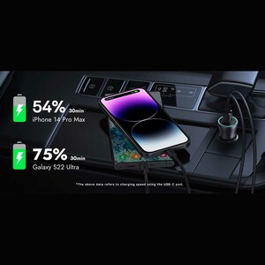 شارژر فندکی فست شارژ ماشین تایپ‌سی 60 وات بیسوس