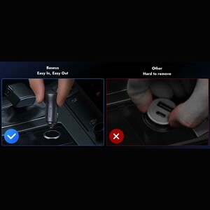 شارژر فندکی فست شارژ ماشین تایپ‌سی 60 وات بیسوس