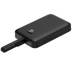 برترین شارژر همراه بی سیم مگ سیف فست شارژ بیسوس با کابل متصل تایپ سی