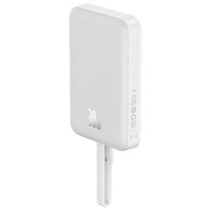 شارژر همراه بی سیم مگ سیف فست شارژ بیسوس با کابل متصل تایپ سی