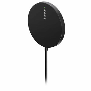 قیمت شارژر وایرلس مگنتی مشکی بیسوس