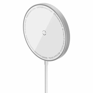 قیمت شارژر وایرلس مگنتی سفید بیسوس