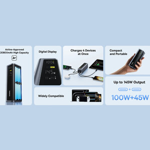 قیمت شارژر پرتابل با توان 145 وات بیسوس