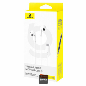 خرید هندزفری سیمی سفید تایپ سی  بیسوس