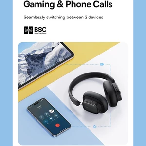 هدفون بلوتوثی گیمینگ حذف نویز بیسوس