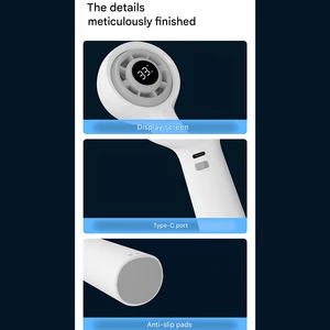 پنکه شارژی دستی دیجیتالی قابل چرخش کوالیتل