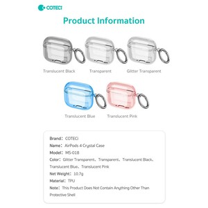 کاور سیلیکونی شفاف ایرپادز 4 کوتسی