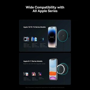 شارژر فندکی فست شارژ ماشین، هولدر و شارژر وایرلس بیسوس