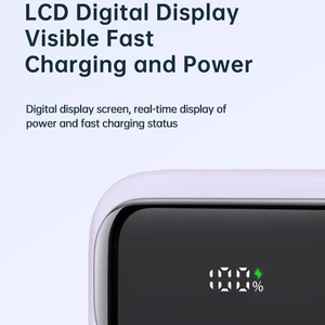 پاوربانک 10000 تایپ‌سی و یو اس بی توان 22.5 وات مک‌دودو با کابل تایپ‌سی متصل و نمایشگر دیجیتالی