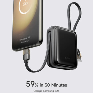 پاوربانک شارژ سریع 22.5 وات 10000 تایپ سی و لایتنینگ مک دودو