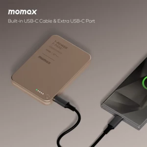 خرید پاور بانک 10000 تایپ‌سی 30 وات مومکس Momax IP158 با قابلیت اتصال مگنتی به گوشی