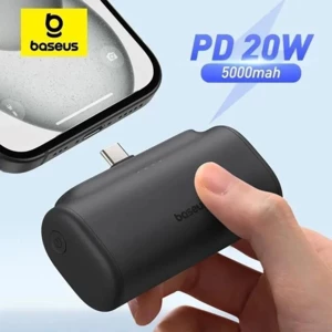 قیمت پاوربانک کپسولی 5000 میلی آمپر 20 وات تایپ سی بیسوس