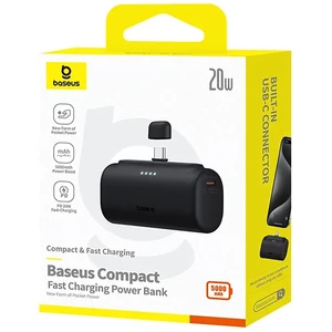 خرید پاوربانک کپسولی 5000 میلی آمپر 20 وات تایپ سی بیسوس
