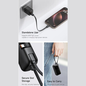 فروش پاوربانک 5000 با کابل و پورت  تایپ سی مک دودو