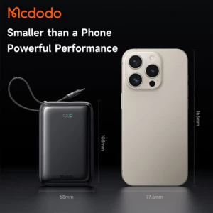 قیمت پاوربانک 65 وات 20000 مک دودو با کابل تایپ سی متصل