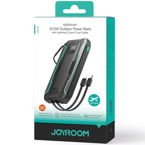 فروش پاور بانک 22.5 وات 10000 با کابل متصل تایپ سی و لایتنیگ جویروم