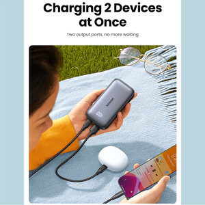 قیمت پاوربانک شارژ سریع تایپ سی و یو اس بی 30 وات 10000 یوگرین