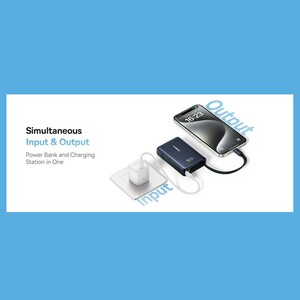 پاوربانک بیسوس فست شارژ 45 وات Type-C و USB مدل