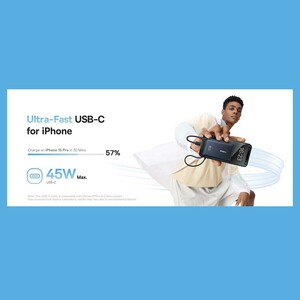 پاوربانک بیسوس فست شارژ 45 وات Type-C و USB مدل