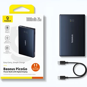 برترین شارژر همراه فست شارژ تایپ سی و یو اس بی  بهمراه کابل دو سر تایپ سی بیسوس