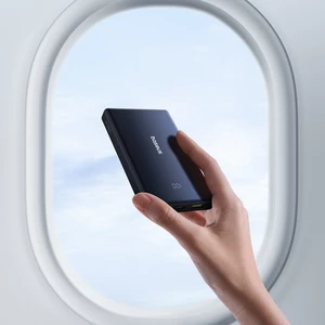 شارژر همراه فست شارژ تایپ سی و یو اس بی  بهمراه کابل دو سر تایپ سی بیسوس