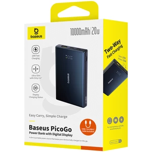 شارژر همراه فست شارژ تایپ سی و یو اس بی  بهمراه کابل دو سر تایپ سی بیسوس