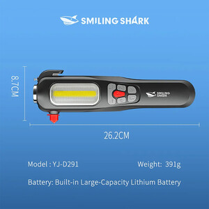 چراغ قوه شارژی و پاوربانک اسمایلینگ شارک
