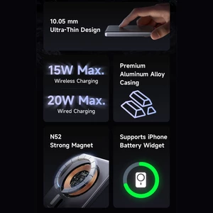 شارژر همراه وایرلس مگ سیف مک دودو پاوربانک وایرلس مگ سیف مغناطیسی