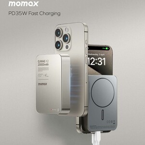 بهترین پاوربانک مگ سیف 15 وات و تایپ سی 20 وات 20000 مومکس