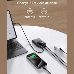 پاوربانک تایپ سی و یو اس بی 2.4 آمپر جویروم