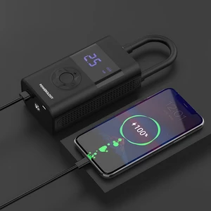 خرید کمپرسود باد شارژی پاورولوژی بهمراه پاور بانک و چراغ قوه