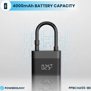 خرید پمپ باد شارژی پاورولوژی بهمراه پاور بانک و چراغ قوه