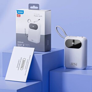 قیمت پاوربانک 20000 میلی آمپر 22.5 وات راک